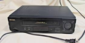 Sharp Vc-a572u 4-head Vhs Cassette Recorder Black