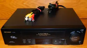Vc-a575u Sharp Vhs Recorder/player 4 Head Vcr Plus With Av Cable No Remote Works