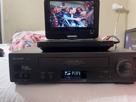 Sharp Vc-a578 Vcr Player Tested &working 4 Head Hq 19 Micron