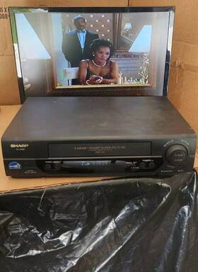 Sharp Vc-a582u - Vcr 4 Head Hifi Vhs Video Cassette Recorder Player Tested Works