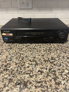 Sharp Vc-a585u Super Picture 4-head Vcr Vhs Player Recorder No Remote Tested