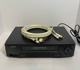 Sharp Vc-a593 Vcr 4-head Vhs Player Recorder With A/v Cable No Remote Tested