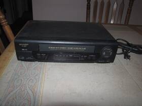 Sharp Vc-h100 4-head Vcr Tested No Remote Works