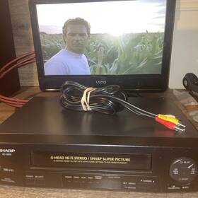 Sharp Vc-h810u Vcr Vc-h810 4-head Hifi Stereo Vhs Player- Tested No Remote