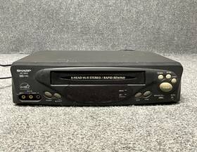 Sharp Vc-h813u 4-head Hi-fi Stereo Vhs Hq Vcr Video Cassette Recorder Without Remote