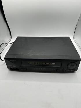 Sharp Vc-h820u Vcr Video Cassette Recorder Vhs Playerw No Remote Tested Works