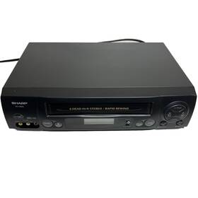 Sharp Vc-h822u Vc-h822 Vcr Vhs Tape Player/recorder 4head Hi-fi Black Tested And Working