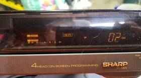 Sharp Vc-h870 Hi-fi 4 Head / On Screen Programming Works Read
