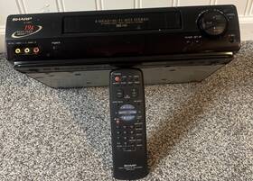 Sharp Vc-h943u Vcr-vhs Vcr Video Cassette Recorder With Remote