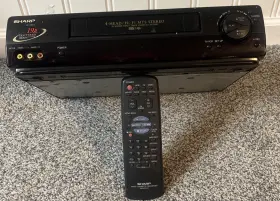 Vc-h943u Sharp Vcr-vhs Vcr Video Cassette Recorder With Remote