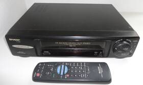Sharp Vc-h952 4 Head Vcr Vhs Player With Remote Sound No Picture For Parts Repair