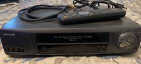 Sharp Vc-h954 Vc-h954u Vcr Vhs Video Player Recorder With Remote And Monster Cord