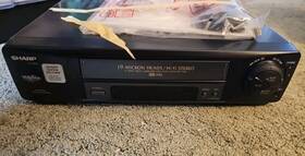 Sharp Vc-h955u Vhs Vcr With Remote And Manual Tested Works
