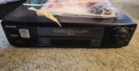 Vc-h955u Sharp Vhs Vcr With Remote And Manual Tested Works