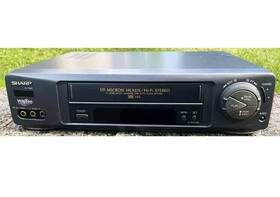 Sharp Vc-h956u Hi-fi Vcr Model Video Cassette Recorder Player 4 Head Black