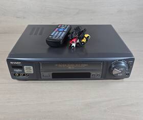 Sharp Vc-h958u Vcr 4-head Hi-fi Recorder Vhs Player With Av Cable And Remote Tested