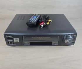 Vc-h958u Sharp Vcr 4-head Hi-fi Recorder Vhs Player With Av Cable And Remote Tested