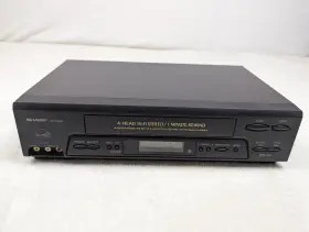 Vc-h965 Sharp 4-head Vcr Vhs Player/recorder No Remote Tested Works
