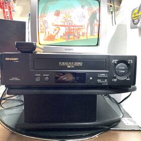 Sharp Vc-h972 Vhs Vcr Player 4 Head Hi Fi Stereo Tested And Working With Remote
