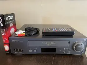 Vc-h973u Sharp 4-head Hifi Stereo Vcr Video Recorder Player Tested With Remote