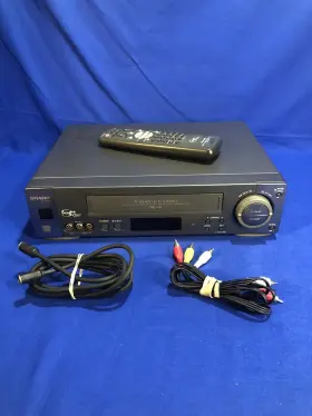 Vc-h978u Sharp Tested Working With Remote And Cables Vhs Recorder Tape Movie
