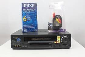 Sharp Vc-h988u Vcr 4 Head Vhs Hi Fi Stereo Hq Video Player Recorder Vc H988u Black