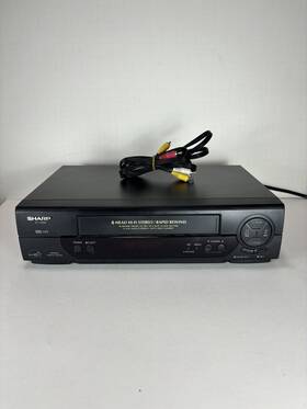 Sharp Vc-h992u Vcr Vhs 4-head Hi-fi Stereo Rapid Rewind Player