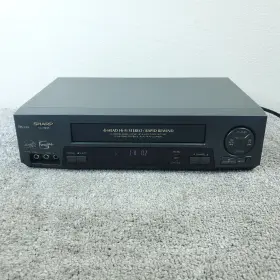 Vc-h995 Sharp Vcr Vintage Video Casssette Recorder Vhs Tape Player Tested Works