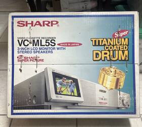 Sharp Vc-ml5s Titanium Coated Drum 6 Pro Heads Vcr With 3 Inch Lcd Stereo Speakers Please Read