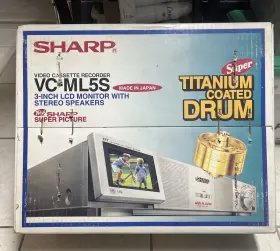 Vc-ml5s Sharp Titanium Coated Drum 6 Pro Heads Vcr With 3 Inch Lcd Stereo Speakers Please Read