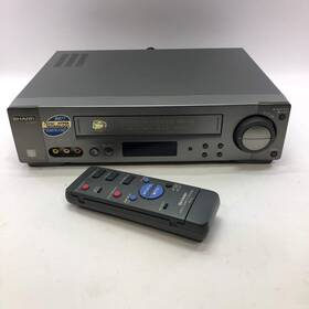 Sharp Vc-rh77 Broken Video Cassette Recorder Inch Plays In Black And White