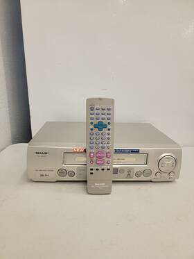 Sharp Vc-va350 Video Cassette Recorder Tape Player Av Cables With Control