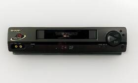 Sharp Vc543u 4-head Mid-drive 19 Micron Exact Track Heads/a.i. Picture Vcr