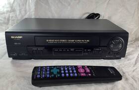 Sharp Vch800u Vc-h800u Vhs Vcr Video Cassette Recorder 4 Head Hi-fi Tested Remote Manual