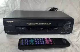 Vc-h800u Sharp Vch800u Vhs Vcr Video Cassette Recorder 4 Head Hi-fi Tested Remote Manual
