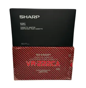 Vr-222ca Sharp Vhs Cassette Adaptor With Case And Box