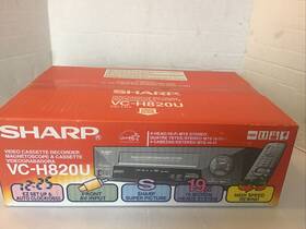 Sharp Vv-h82u Vcr Vc-h820 Vhs Cassette Hi-fi Super Picture Brand New Factory Sealed
