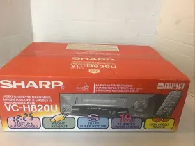 Vc-h820 Sharp Vv-h82u Vcr Vhs Cassette Hi-fi Super Picture Brand New Factory Sealed