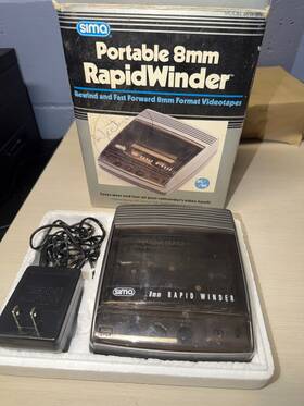 Sima Srw-8n Portable 8mm Rapid Winder Rewind Fast Forward With Box And Ac Adapter
