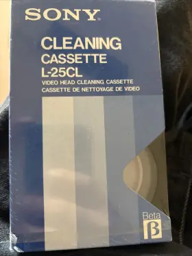 L-25cl Sony Vintage Betamax Cleaning Cassette Head Cleaner