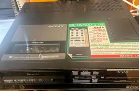 Sony Sl-800me Betamax Vcr Sl 800me With Working Remote