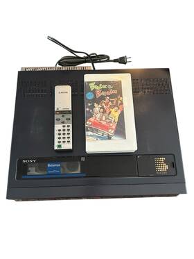 Sony Sl-c20ub Sl-20 Betamax Video Cassette Tape Recorder Untested Parts Remote Bonus