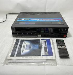 Sony Slhf600 Sl-hf600 Betamax Player Recorder With Remote And Manual For Parts Or Repair