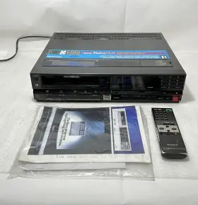 Sl-hf600 Sony Slhf600 Betamax Player Recorder With Remote And Manual For Parts Or Repair