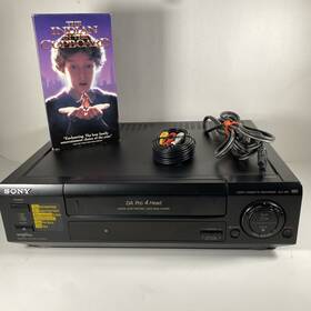 Sony Slv-390 Tested Cleaned No Remote Vcr Plus Recorder 4 Head Apc Ii