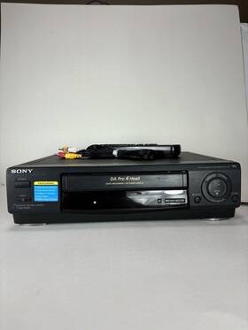 Sony Slv-478 Da-pro 4 Head Vcr Vhs Video Cassette Player With Remote Tested