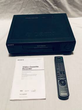Sony Slv-669hf Vcr Vhs Player Recorder Hi-fi With Remote And Manual Tested Working