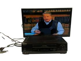 Sony Slv-688hf Vcr Plus Vhs Player Recorder 4-head Hi-fi Stereo Tested No Remote