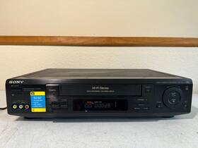Sony Slv-777hf Vcr Player Vhs Recorder Tape Hifi Stereo Vintage Home Video Black