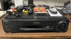 Sony Slv-780hf 4 Head Vhs Player With New Remote Av And Tv Cables Free Movie
